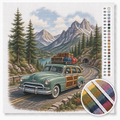 Vintage-Kombi auf Bergstraße — Kreuzstich-Set 1