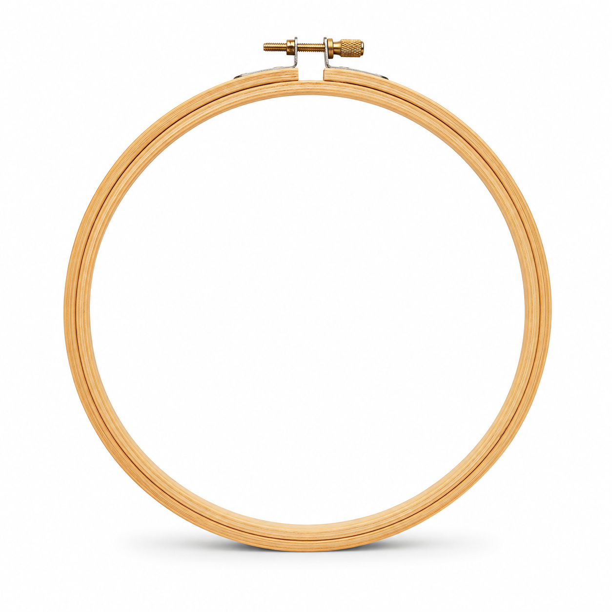 Bamboe borduurring 15 cm met messing schroef
