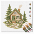 Pine Forest Cabin — Cross Stitch Kit 1