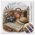 Vintage-Reisekoffer mit Kamera — Kreuzstich-Set 2