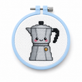 Mini Bundel Koffie — Set van 4 Mini Kruissteek Kits 4