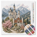 Schloss Neuschwanstein in Bayern — Kreuzstich-Set 5