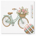 Vintage Bicycle with Flower Basket — Cross Stitch Kit 1