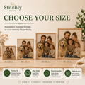 Choose your size - available in 20x20 to 50x60 cm - Stitchly Studio 5